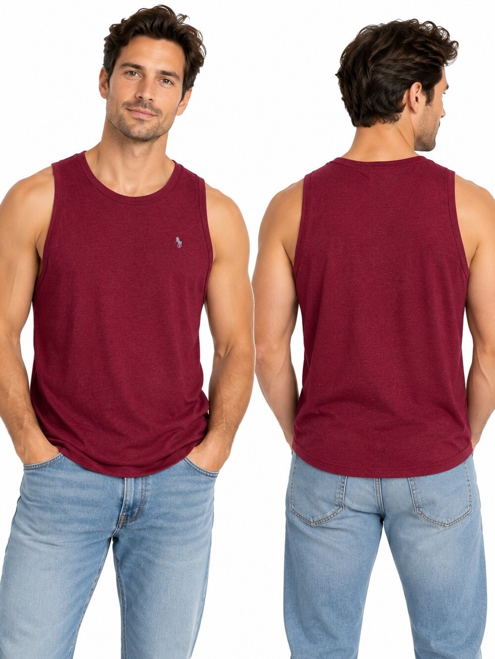 Polo Ralph Lauren Men’s Burgundy 100% Cotton Tank Top Pony Logo Size Xl